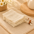 Natural Sisal Soap Saver Bag – Reusable Exfoliating Soap Pouch with Drawstring – Eco-Friendly Soap Holder & Foaming Bath Bag